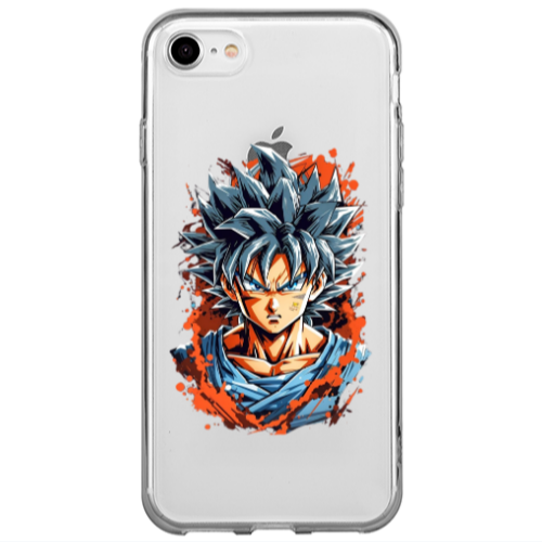 Apple iPhone 7 Anime Goku Transparent Silicone TPU Θήκη