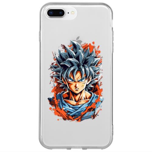 Apple iPhone 7 Plus Anime Goku Transparent Silicone TPU Θήκη