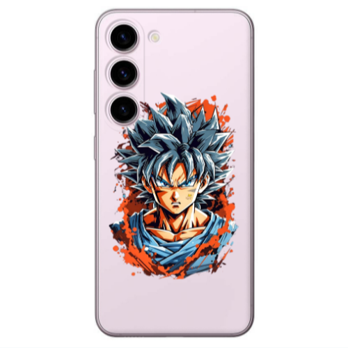 Samsung S23 Anime Goku Transparent Silicone TPU Θήκη