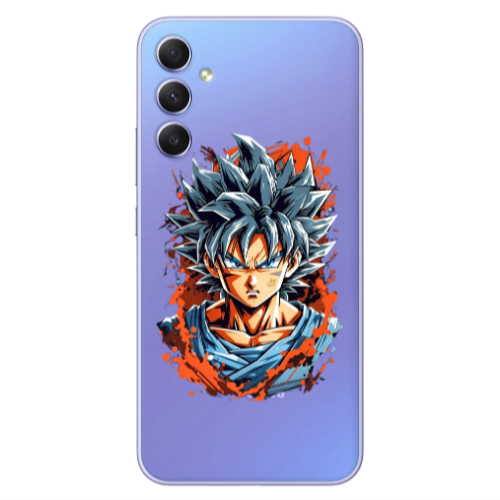 Samsung A34 Anime Goku Transparent Silicone TPU Θήκη