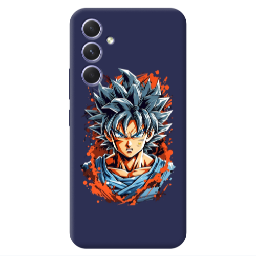 Samsung A54 Anime Goku Dark blue Colored Silicone TPU Θήκη