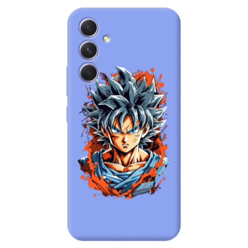 Samsung A54 Anime Goku Light Purple Colored Silicone TPU Θήκη