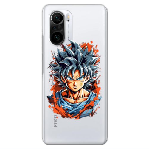 Xiaomi Poco F3 Anime Goku Transparent Silicone TPU Θήκη