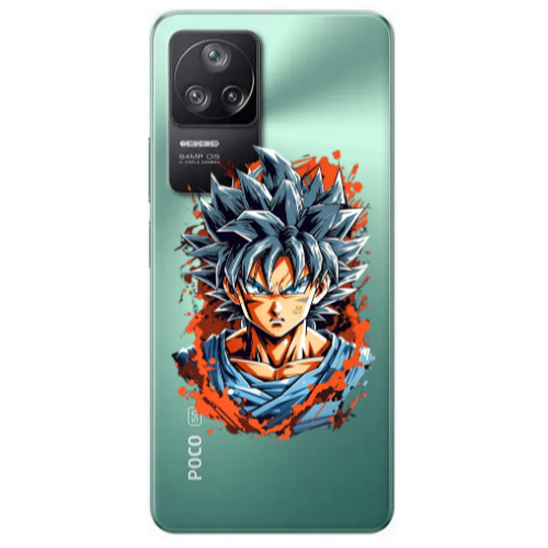 Xiaomi Poco F4 Anime Goku Transparent Silicone TPU Θήκη