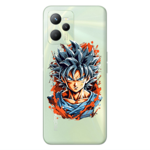Realme C35 Anime Goku Transparent Silicone TPU Θήκη
