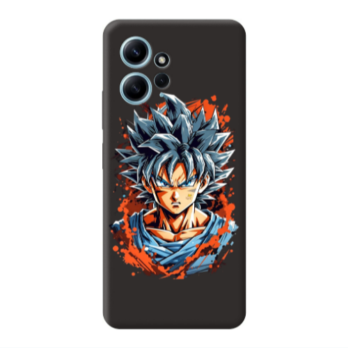 Xiaomi Redmi Note 12 4G Anime Goku Black Colored Silicone TPU Θήκη