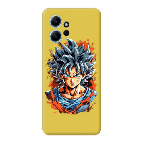 Xiaomi Redmi Note 12 4G Anime Goku Yellow Colored Silicone TPU Θήκη