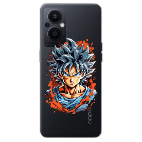 Oppo Reno 7 Lite Anime Goku Transparent Silicone TPU Θήκη