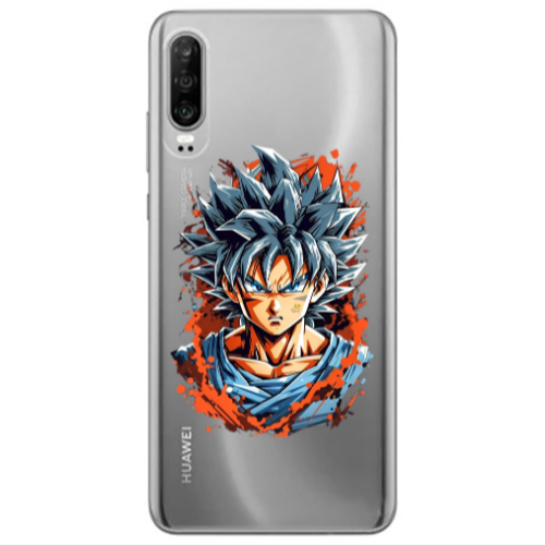 Huawei P30 Anime Goku Transparent Silicone TPU Θήκη