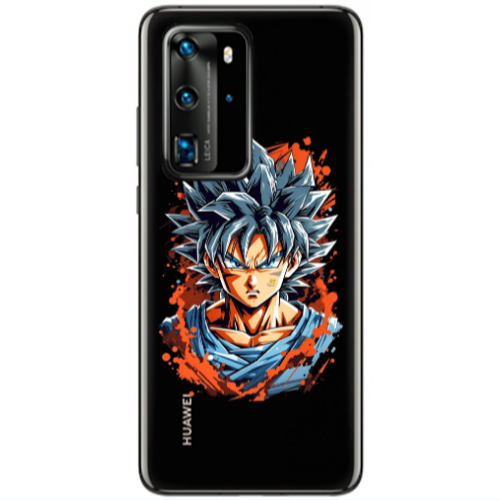 Huawei P40 Pro Anime Goku Transparent Silicone TPU Θήκη
