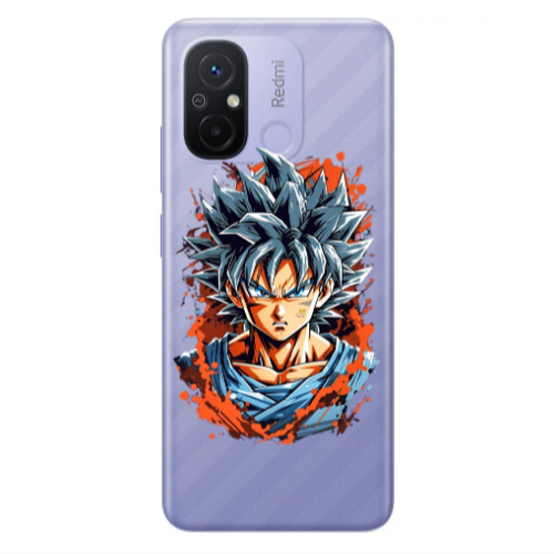 Xiaomi Redmi 12C Anime Goku Transparent Silicone TPU Θήκη
