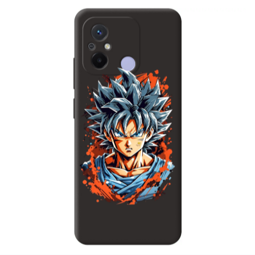 Xiaomi Redmi 12C Anime Goku Black Colored Silicone TPU Θήκη