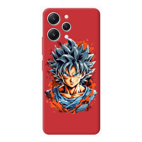 Xiaomi Redmi 12 Anime Goku Red Colored Silicone TPU Θήκη
