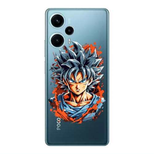 Xiaomi Poco F5 Anime Goku Transparent Silicone TPU Θήκη