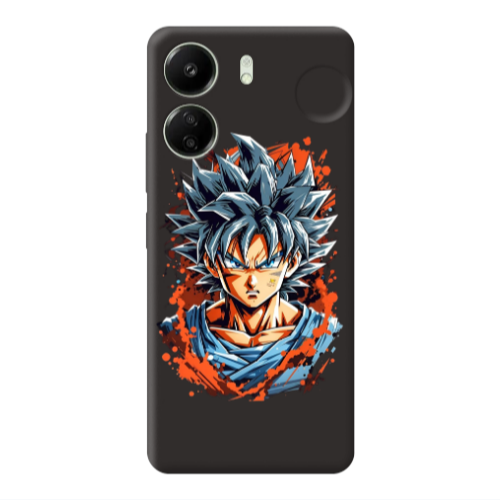 Xiaomi Redmi 13C Anime Goku Black Colored Silicone TPU Θήκη