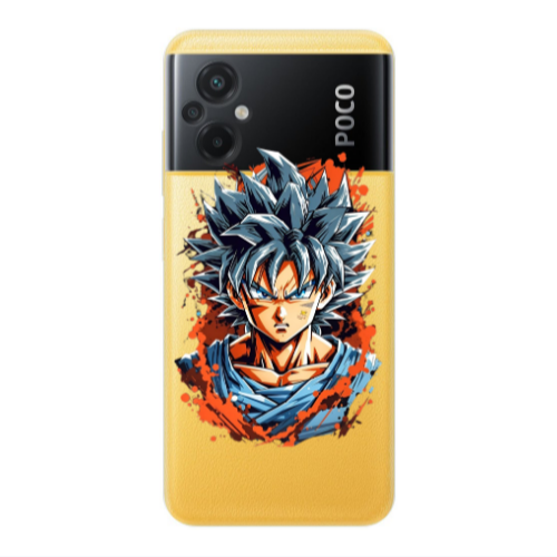 Xiaomi Poco M5 Anime Goku Transparent Silicone TPU Θήκη
