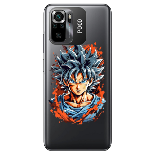 Xiaomi Poco M5 s Anime Goku Transparent Silicone TPU Θήκη