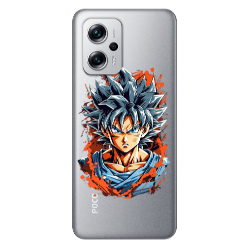 Xiaomi Poco X4 GT Anime Goku Transparent Silicone TPU Θήκη