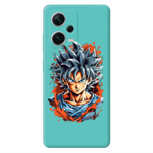 Xiaomi Poco X5 Anime Goku Turquoise Colored Silicone TPU Θήκη