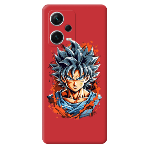 Xiaomi Poco X5 Anime Goku Red Colored Silicone TPU Θήκη