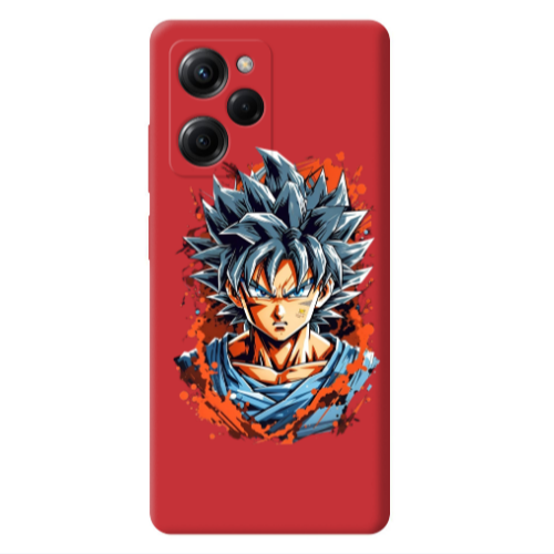 Xiaomi Poco X5 Pro Anime Goku Red Colored Silicone TPU Θήκη