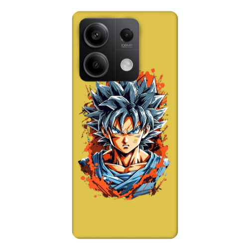 Xiaomi Redmi Note 13 5G Anime Goku Yellow Colored Silicone TPU Θήκη