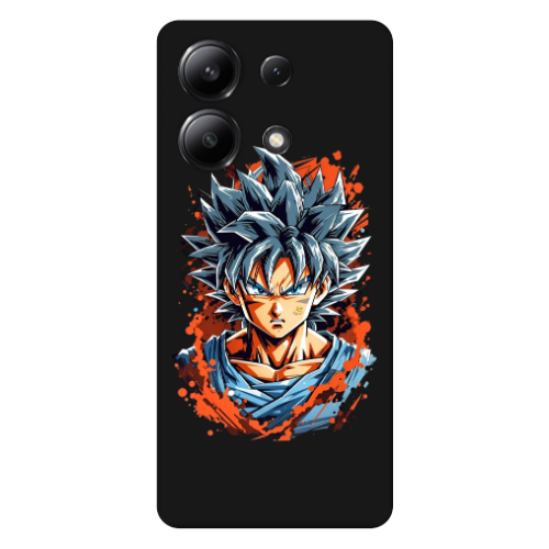 Xiaomi Redmi Note 13 4G Anime Goku Black Colored Silicone TPU Θήκη