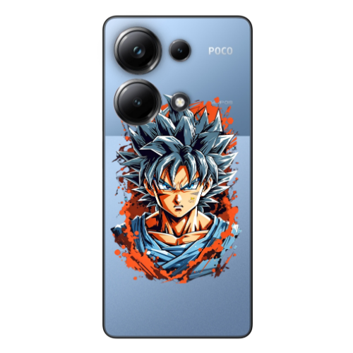 Xiaomi Poco M6 Pro 4G Anime Goku Transparent Silicone TPU Θήκη
