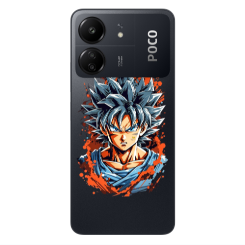 Xiaomi Poco C65 Anime Goku Transparent Silicone TPU Θήκη