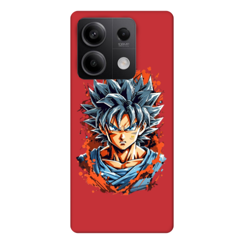 Xiaomi Redmi Note 13Pro 5G Anime Goku Red Colored Silicone TPU Θήκη