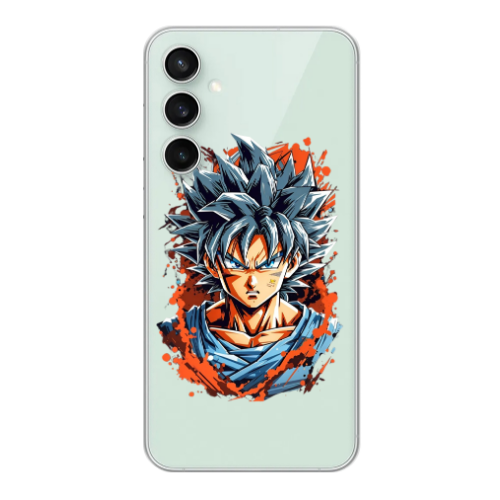 Samsung S24 FE Anime Goku Transparent Silicone TPU Θήκη