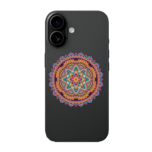 Apple Iphone 16 plus Mandala D102 Transparent Silicone TPU Θήκη