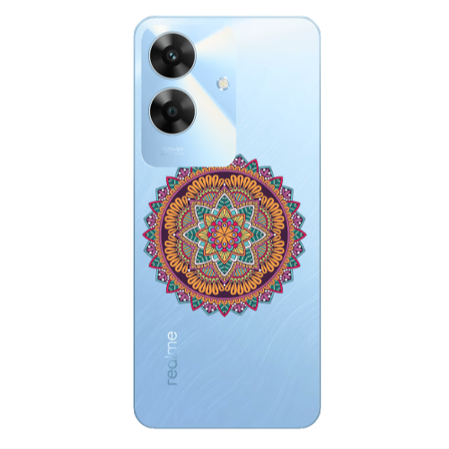 Realme Note 60 Mandala D102 Transparent Silicone TPU Θήκη