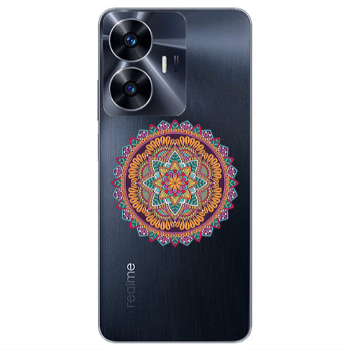 Realme Note 50 Mandala D102 Transparent Silicone TPU Θήκη