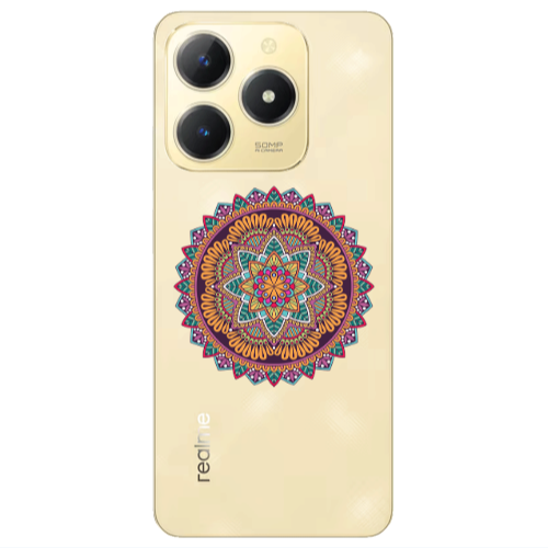 Realme C61 Mandala D102 Transparent Silicone TPU Θήκη