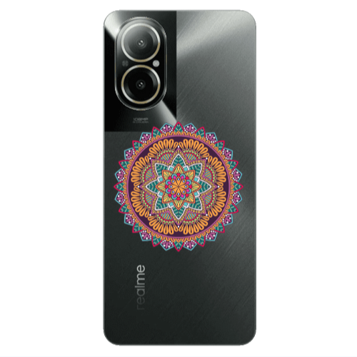 Realme C67 Mandala D102 Transparent Silicone TPU Θήκη