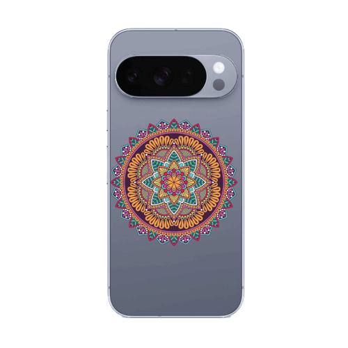 Google Pixel 10 Pro XL Mandala D102 Transparent Silicone TPU Θήκη
