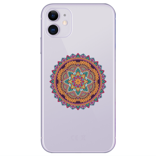 Apple iPhone 11  Mandala D102 Transparent Silicone TPU Θήκη