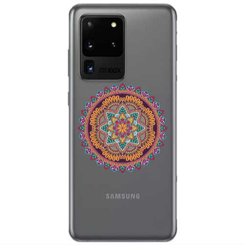 Samsung S20 Ultra Mandala D102 Transparent Silicone TPU Θήκη