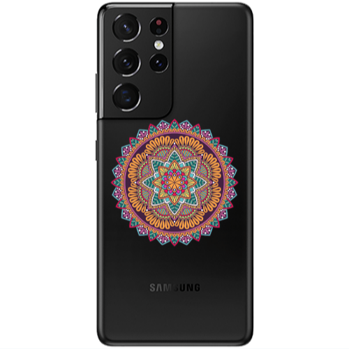 Samsung S21 Ultra Mandala D102 Transparent Silicone TPU Θήκη