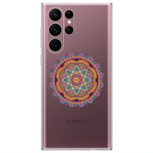 Samsung S22 Ultra Mandala D102 Transparent Silicone TPU Θήκη