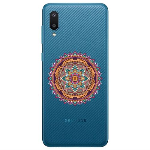 Samsung A02 Mandala D102 Transparent Silicone TPU Θήκη