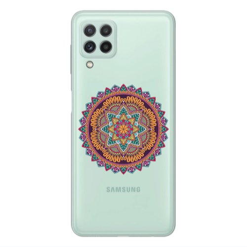 Samsung A22 4G Mandala D102 Transparent Silicone TPU Θήκη