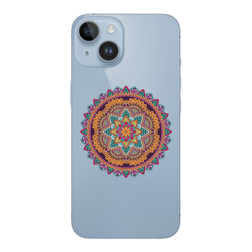 Apple iPhone 14  Mandala D102 Transparent Silicone TPU Θήκη