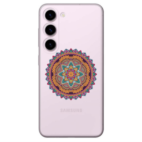 Samsung S23 Mandala D102 Transparent Silicone TPU Θήκη