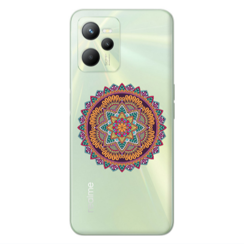 Realme C35 Mandala D102 Transparent Silicone TPU Θήκη