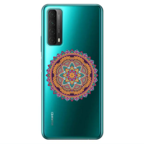 Huawei P Smart 2021 Mandala D102 Transparent Silicone TPU Θήκη
