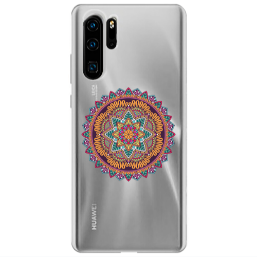 Huawei P30 Pro Mandala D102 Transparent Silicone TPU Θήκη
