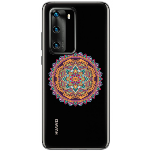 Huawei P40 Mandala D102 Transparent Silicone TPU Θήκη