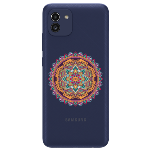 Samsung A03 Mandala D102 Transparent Silicone TPU Θήκη